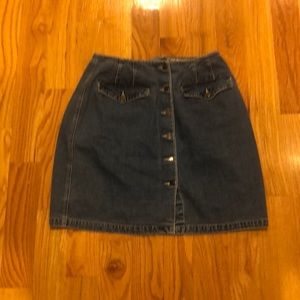 Eddie Bauer button front, denim Jean shirt